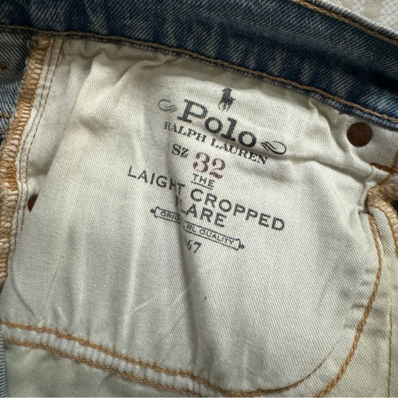 Women’s polo Ralph Lauren crop flare jeans size 32 - Picture 8 of 9